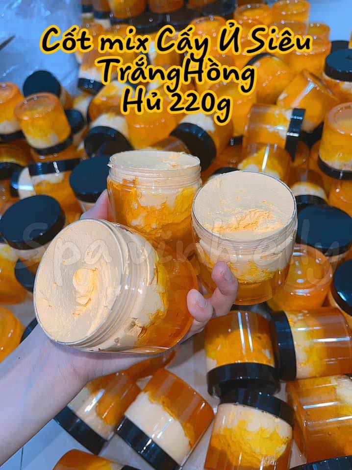 Combo 2 hủ - Kem Cốt Thái Mix Serum Siêu Trắng Nhanh Bặt Tone sau vài ngày sử dụng