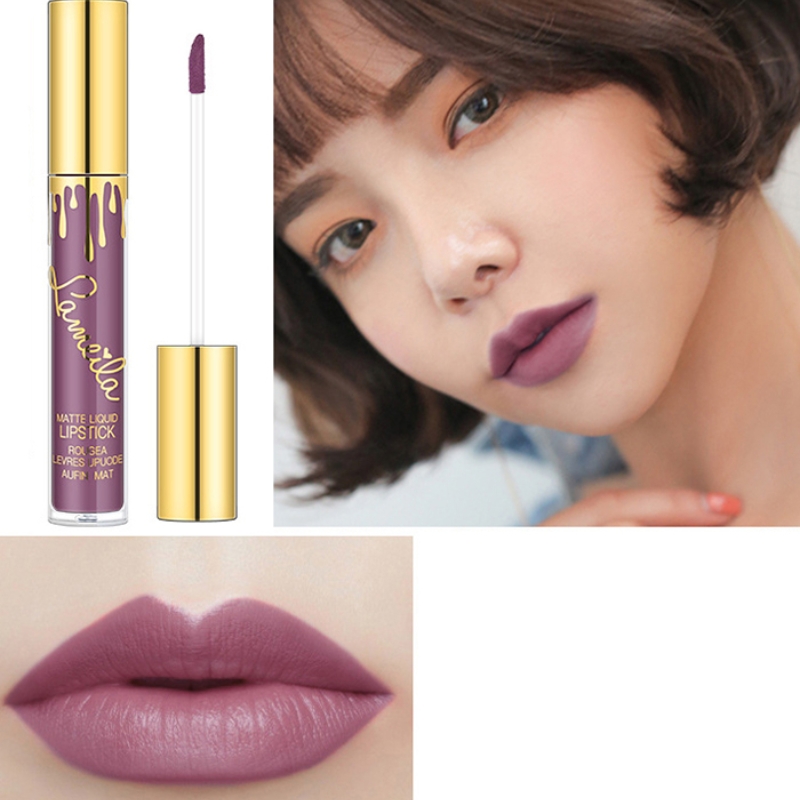 [lameila] Son kem lì Lameila Matte Liquid Lipstick lên môi mềm mịn