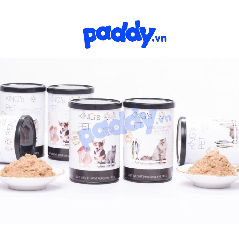Pate Thịt Tươi Kings Pet Cho Chó Mèo Mọi Lứa Tuổi (Lon 380g)