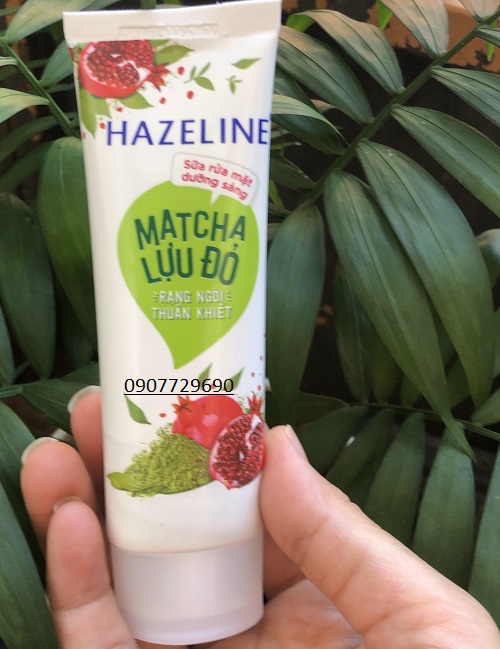 Sữa rửa mặt Hazeline matcha lựu đỏ 50g và 100g