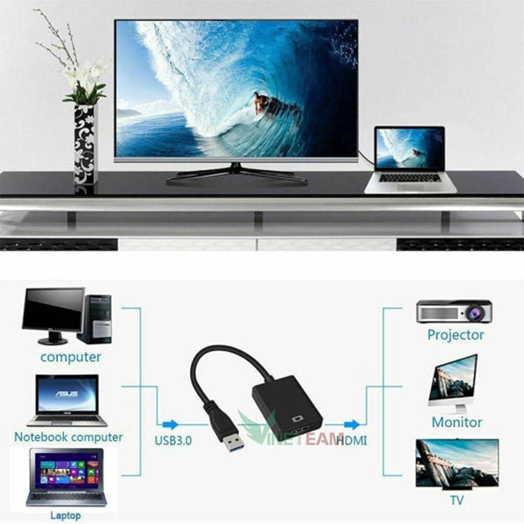 Cáp chuyển đổi USB 3.0 sang cổng HDMI cao cấp