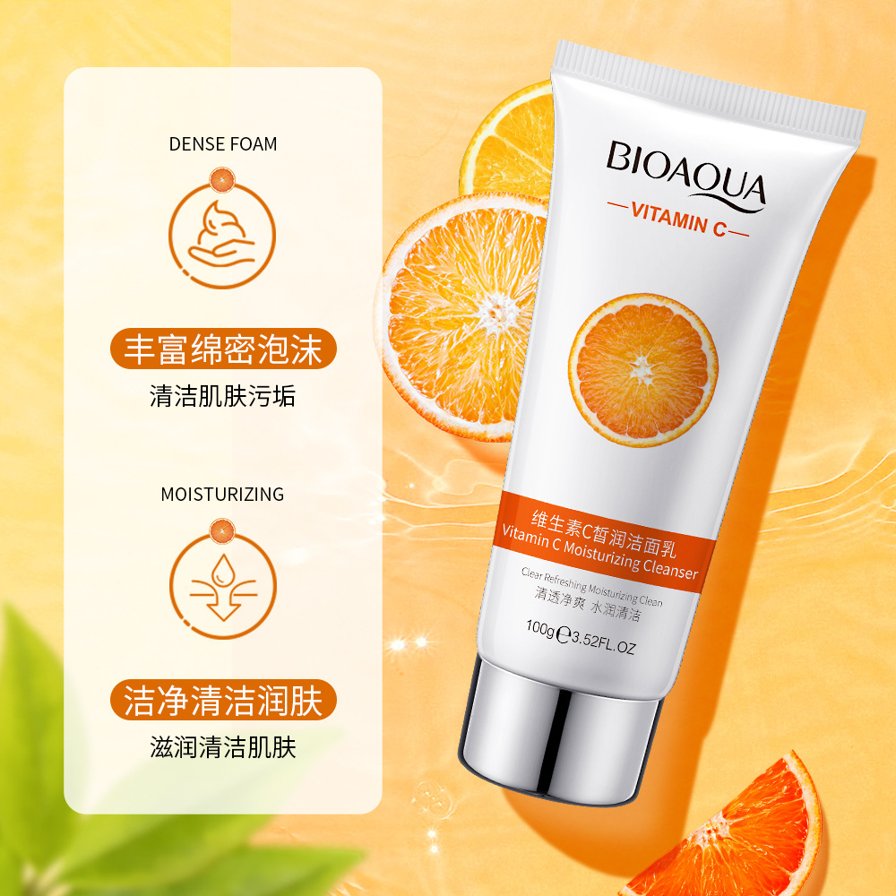 Sữa Rửa Mặt Vitamin C BIOAQUA 100g Sáng Da Và Giảm Thâm Nám Da Căng Mướt A192 C