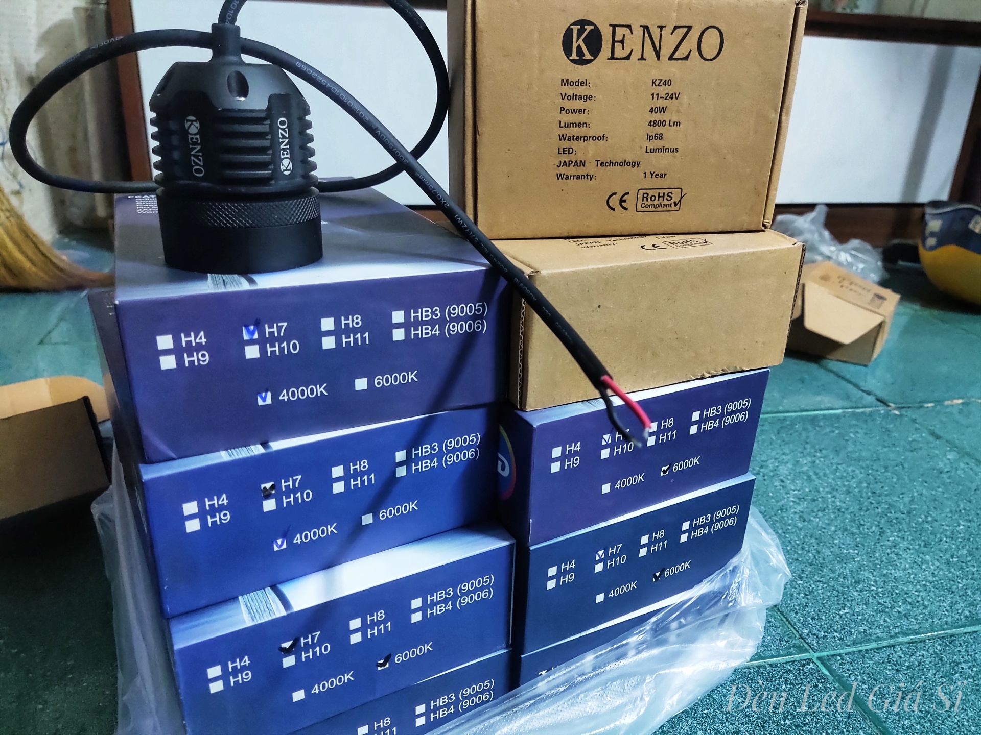Đèn Pha Led Kenzo V8S Chính Hãng
