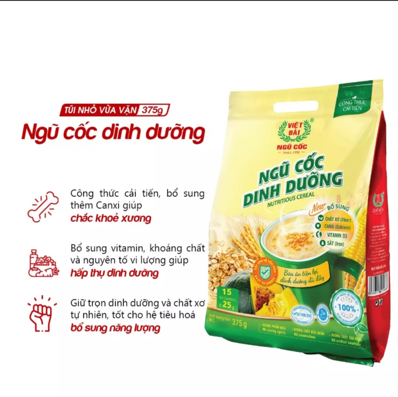 Ngũ cốc Dinh Dưỡng Việt Đài 500g (Giảm Giá Không Tặng Kèm)