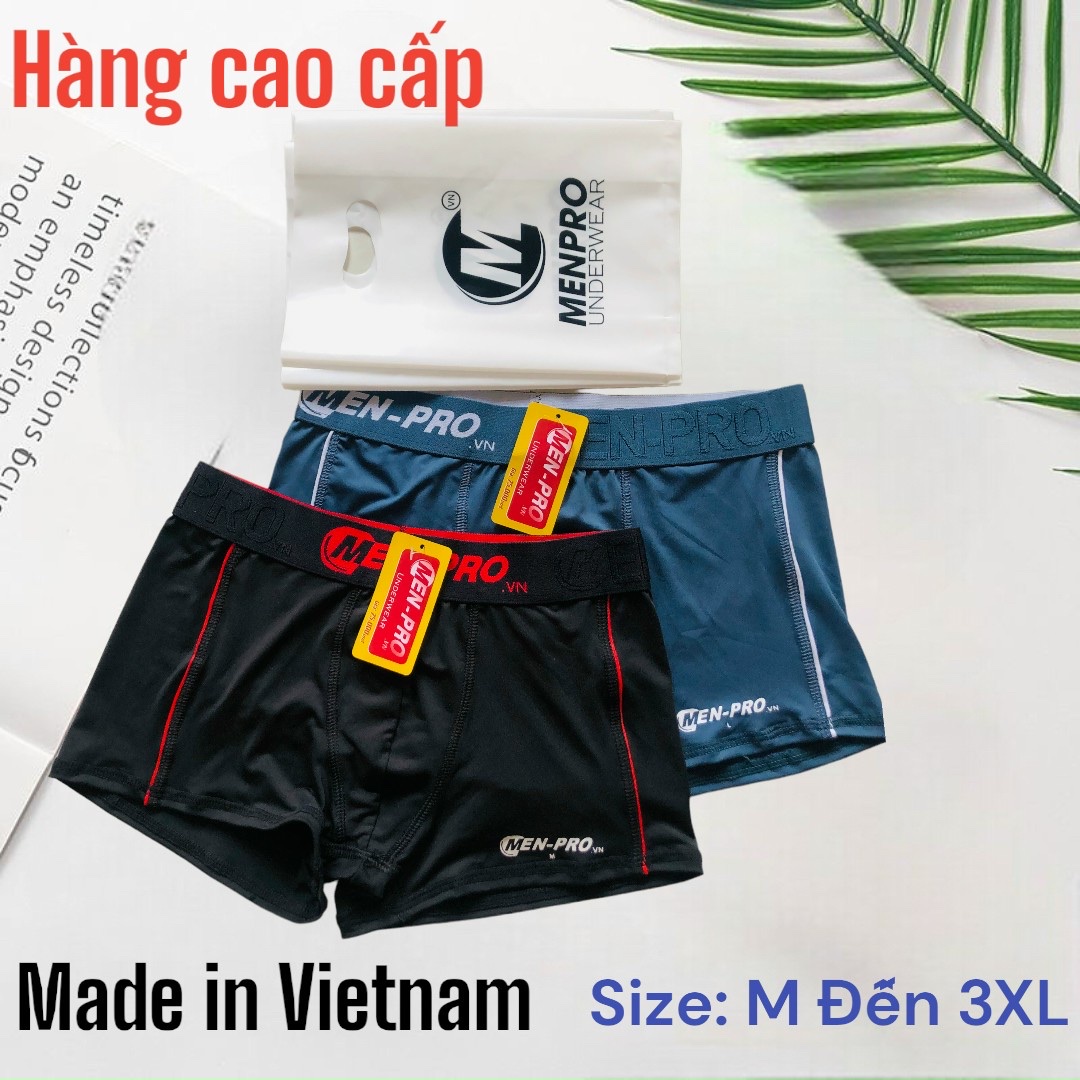 COMBO 5 QUẦN LÓT ĐÙI NAM BOXER THUN LẠNH MENPRO MP3