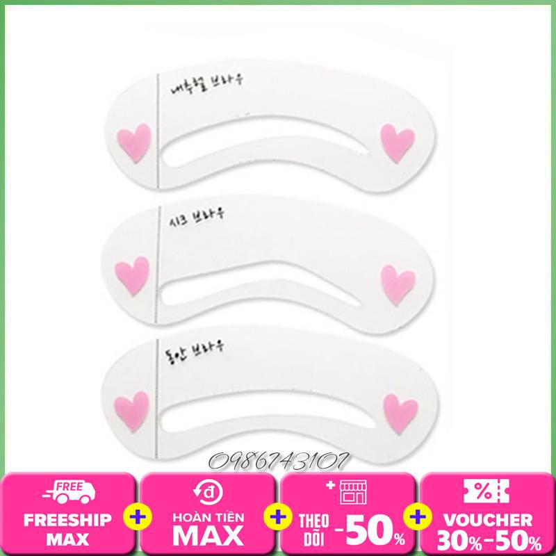 Khuôn kẻ lông mày Mini Brow Class bộ 3 kiểu