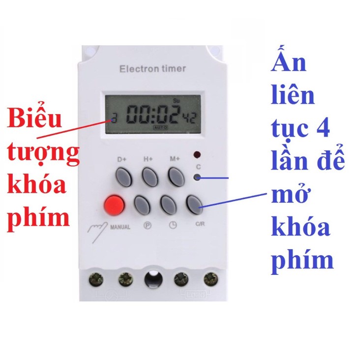 Công tắc hẹn giờ thông minh KG316T-II (có khóa phím)
