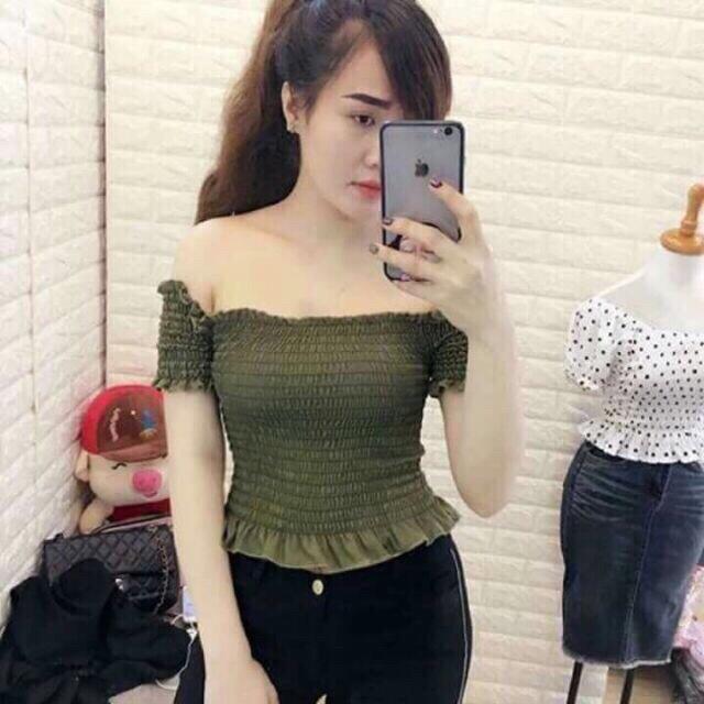 [HCM]ÁO NHÚN TRỄ VAI SIÊU XINH AD