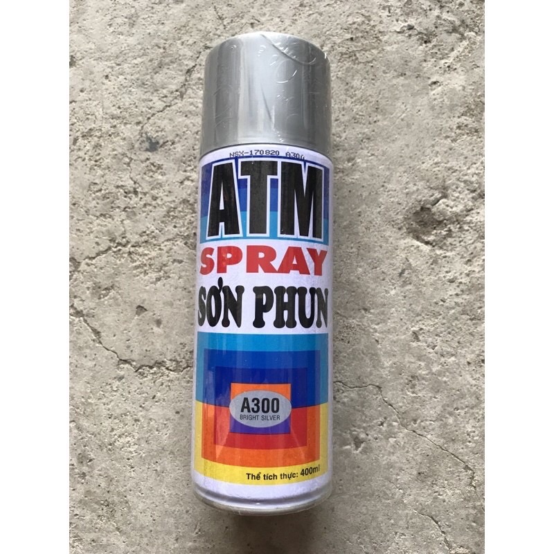 Sơn xịt ATM vàng đồng A400 , nhũ bạc A100