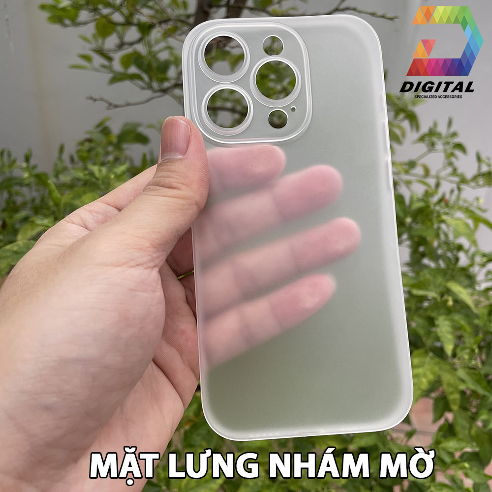 Combo 2 Ốp Lưng Trong Nhám Unibody Cho iPhone 14 Pro Siêu Mỏng