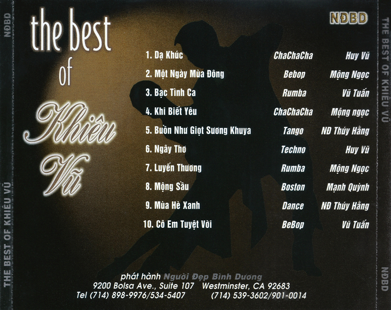 The Best Of Khiêu Vũ (Người Đẹp Bình Dương CD)