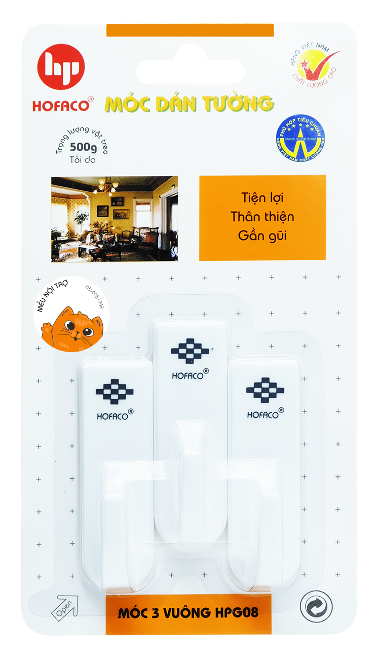 Hofaco wall hanger - 3 squares