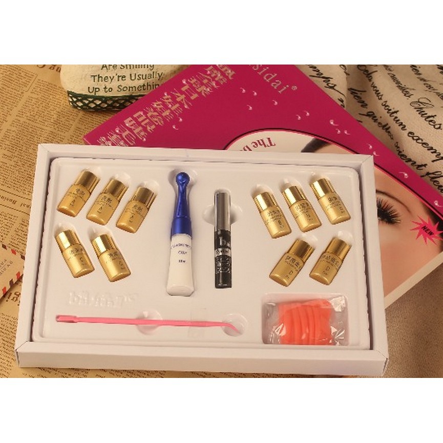 Set Uốn Mi BAISIDAI Phủ Đen Collagen 6D