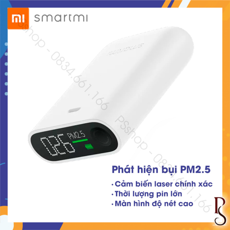 Bảng giá Máy cảm ứng không khí cầm tay Xiaomi Smartmi PM2.5 với màn hình LED