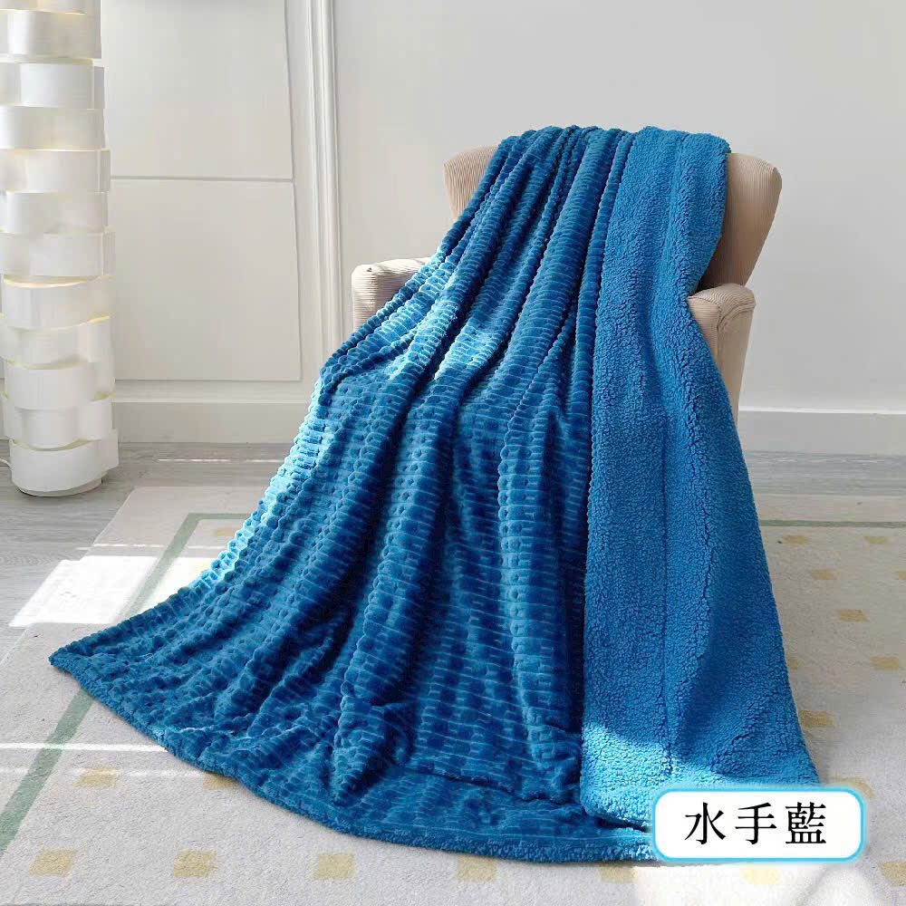 Chăn lông cừu sunzin in hoa vân nổi 3d cao cấp monte- chăn lông cừu mùa đông - chăn lông tuyết nhung - chăn lông cừu 2 lớp 2m 2m2