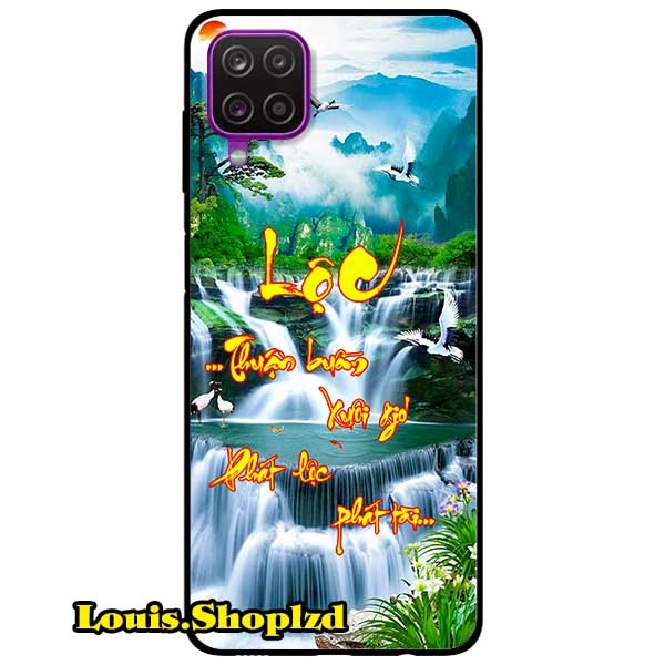 Ốp lưng dành cho samsung galaxy a12 - thư pháp lộc