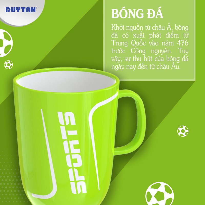 Ly nhựa quai 2 màu nhựa Duy Tân dung tích 420ml