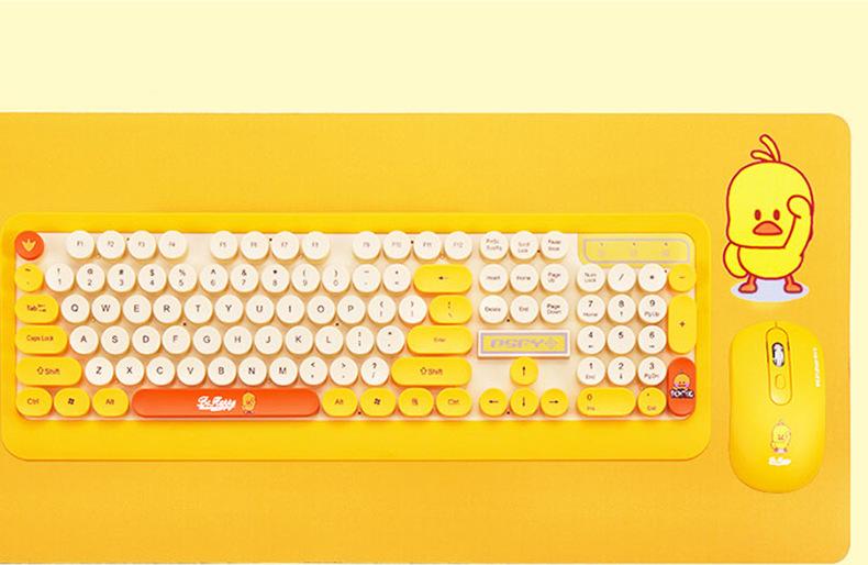 Bộ Bàn Phím Chuột Bluetooth Không Dây K68, ban phim chuot khong day siêu dễ thương