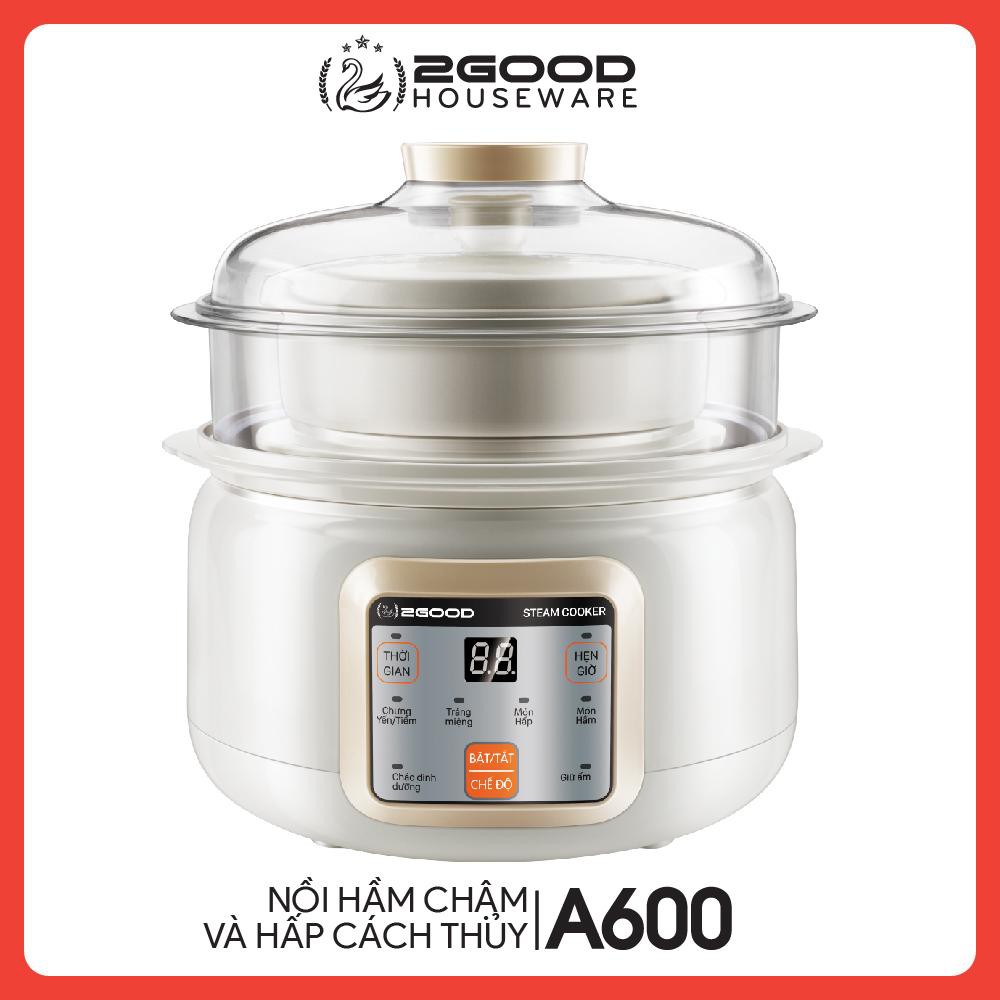 Nồi hầm chậm và hấp cách thủy 2GOOD A600