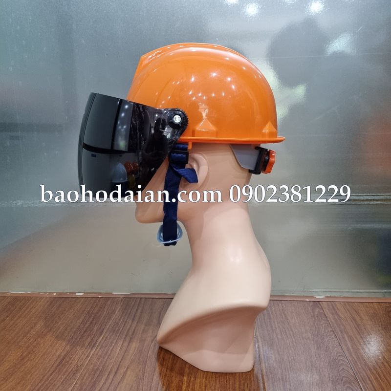 Nón bảo hộ thợ hàn có kính che mặt N81