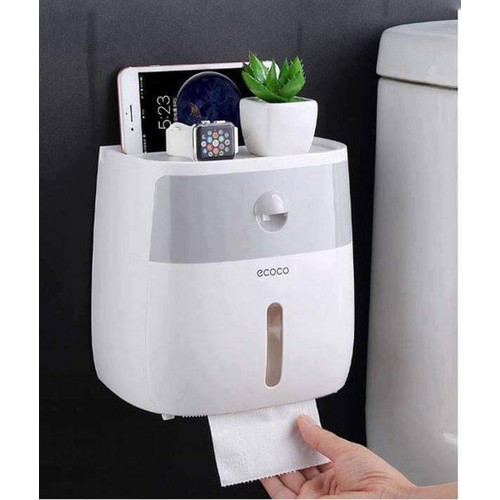 Hộp Đựng Giấy Vệ Sinh Ecoco mặt cong 2 tầng