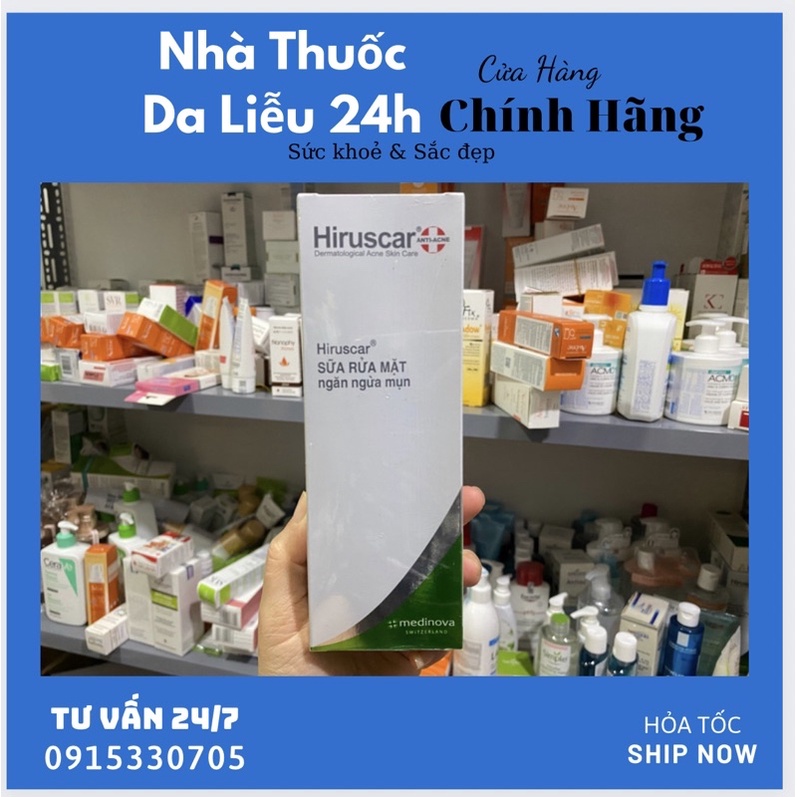 Sữa rửa mặt ngừa mụn Hiruscar Anti-Acne Cleanser+ 100ml