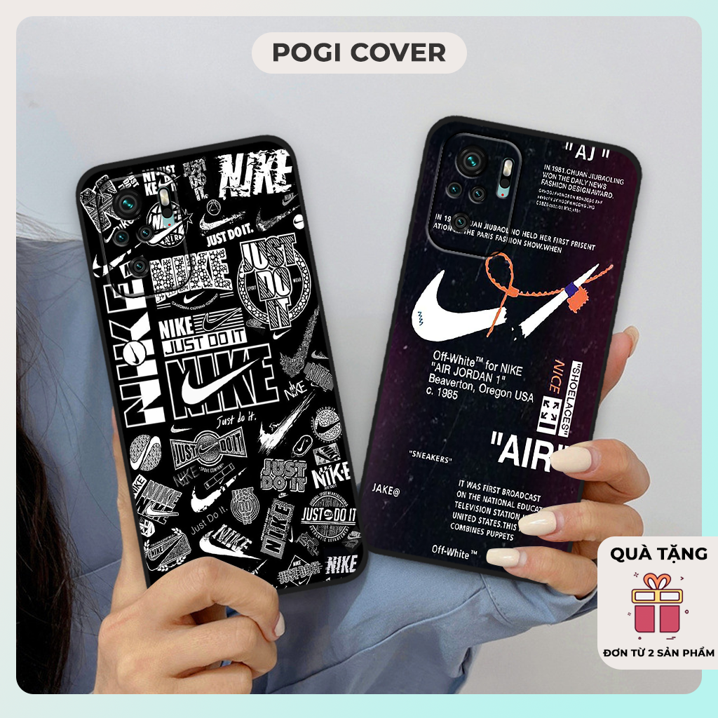 Ốp lưng Xiaomi Redmi Note 10 / Redmi Note 10S / Note 10 5G / Note 10 Pro in hình nikee, off whitee thời trang