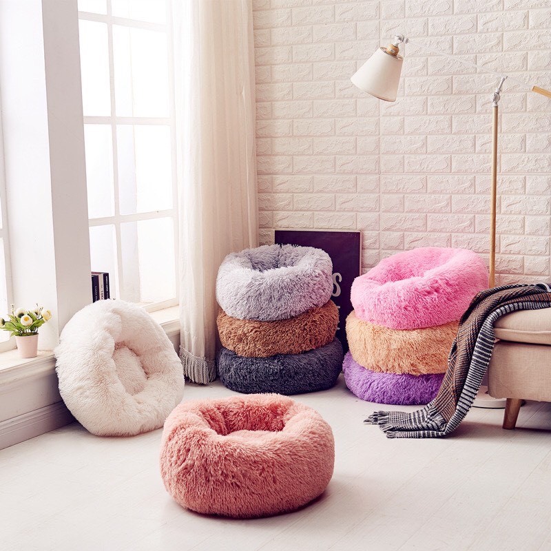 Đệm ổ nằm lông dày mịn  cao cấp cho thú cưng
