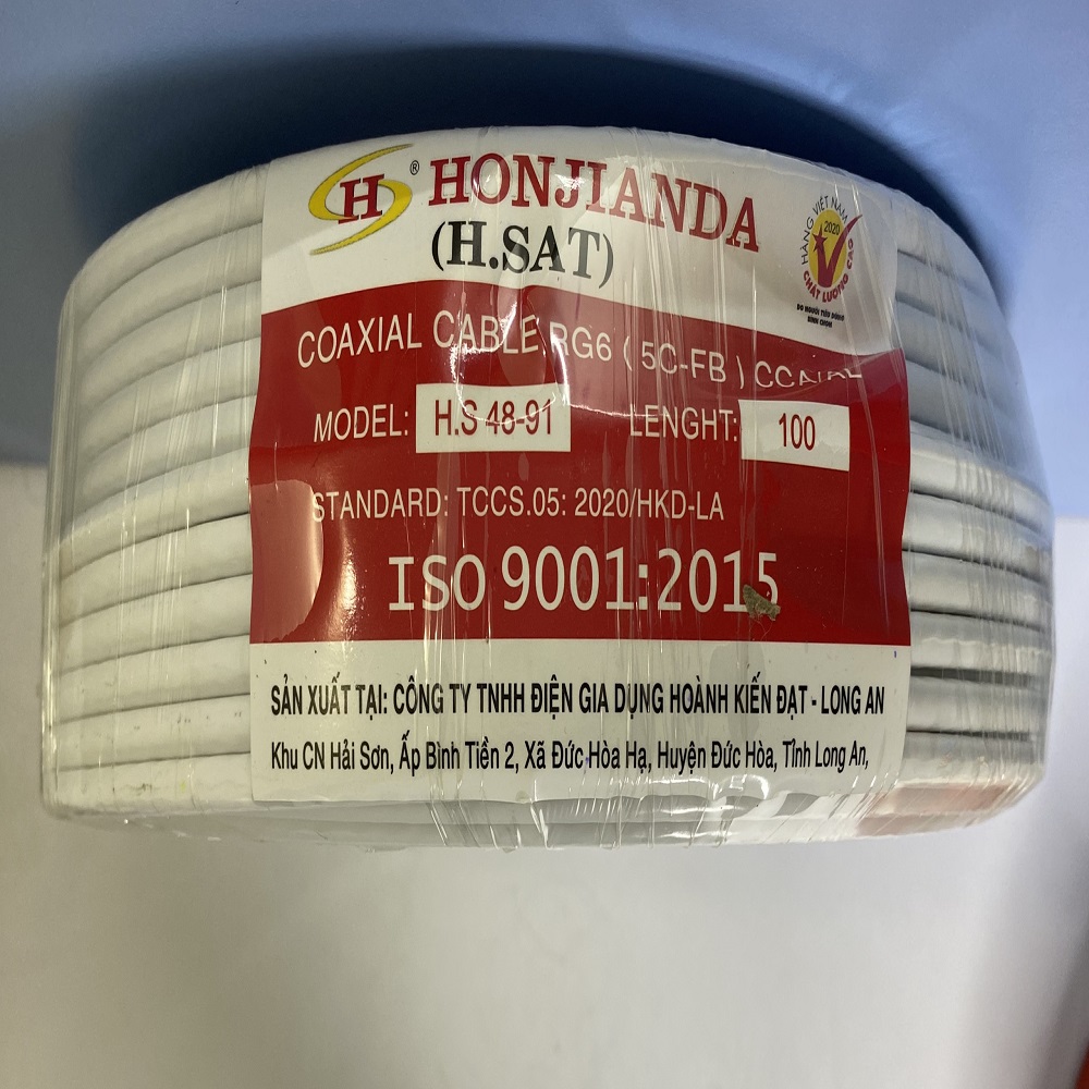 Dây cáp 5C 48Tim 100ya HJD (nhãn đỏ) (Cuộn) - SP000777