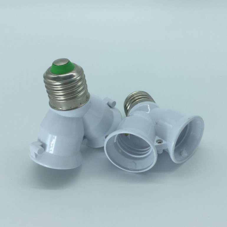 ĐUÔI ĐÈN E27 CHIA 1 RA 2