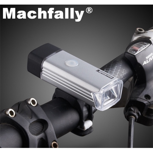 Đèn trước LED xe đạp siêu sáng Machfally sạc USB