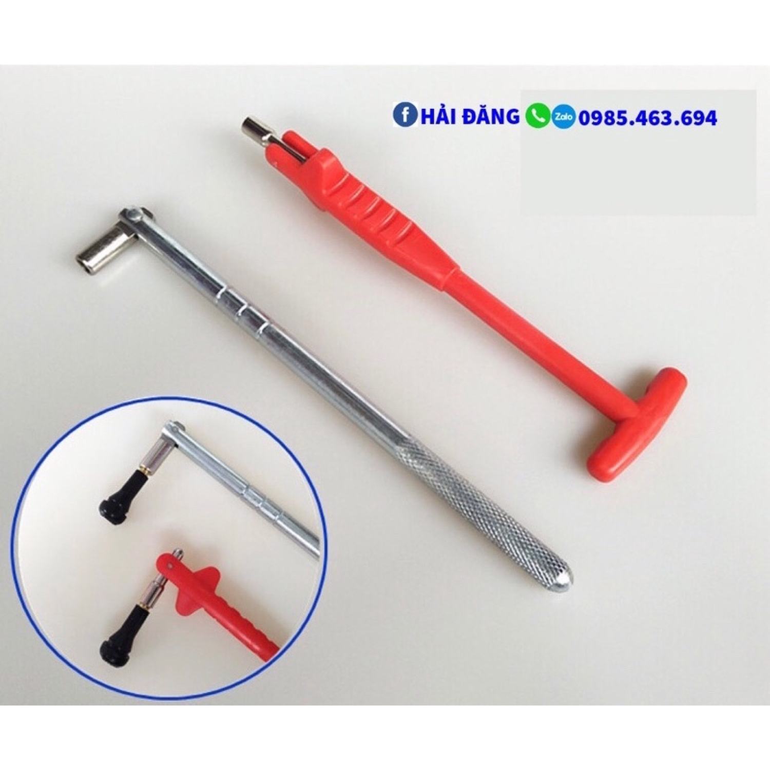 Cây tháo lắp chân van lốp ô tô, xe máy
