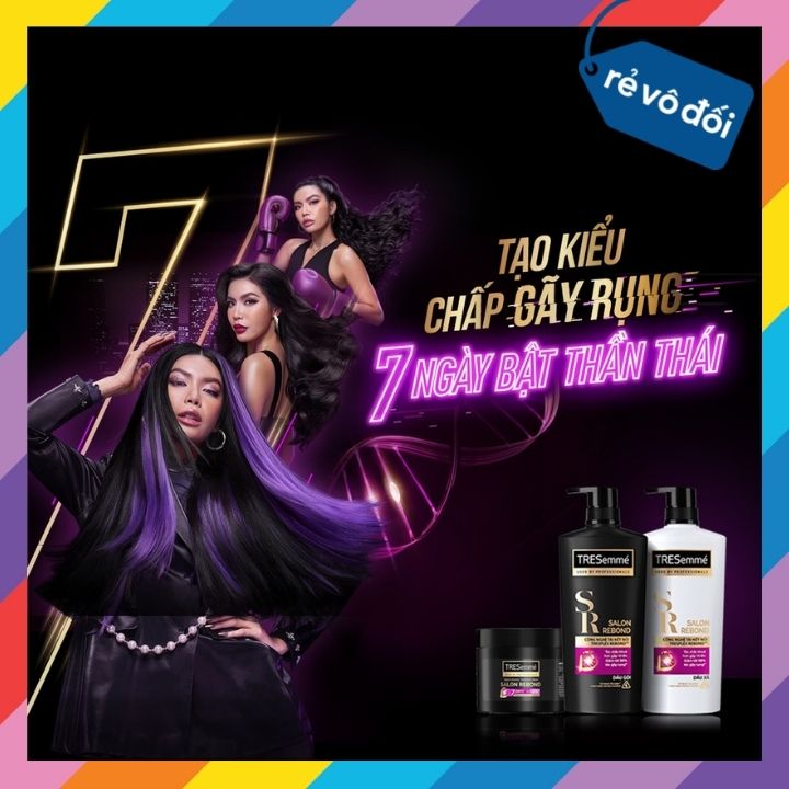 Combo Dầu Gội, Xả & Kem Ủ TRESemme Giúp Tóc Chắc Khỏe Giảm Gãy Rụng Suôn Mềm Chuẩn Salon (Size Mini)