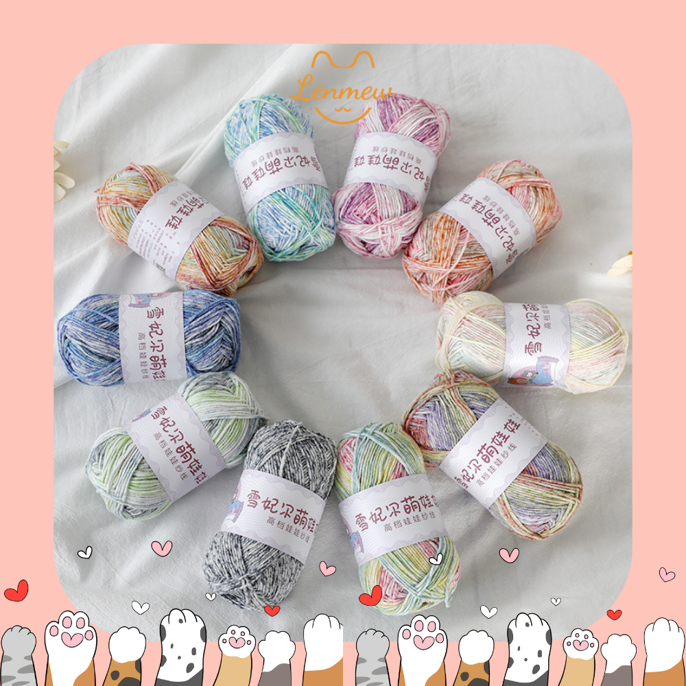 Len Baby Yarn chính hãng (cuộn 40g) (Bảng màu loang)
