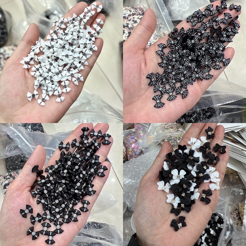 Cham nơ đính móng các mẫu HOT nhất