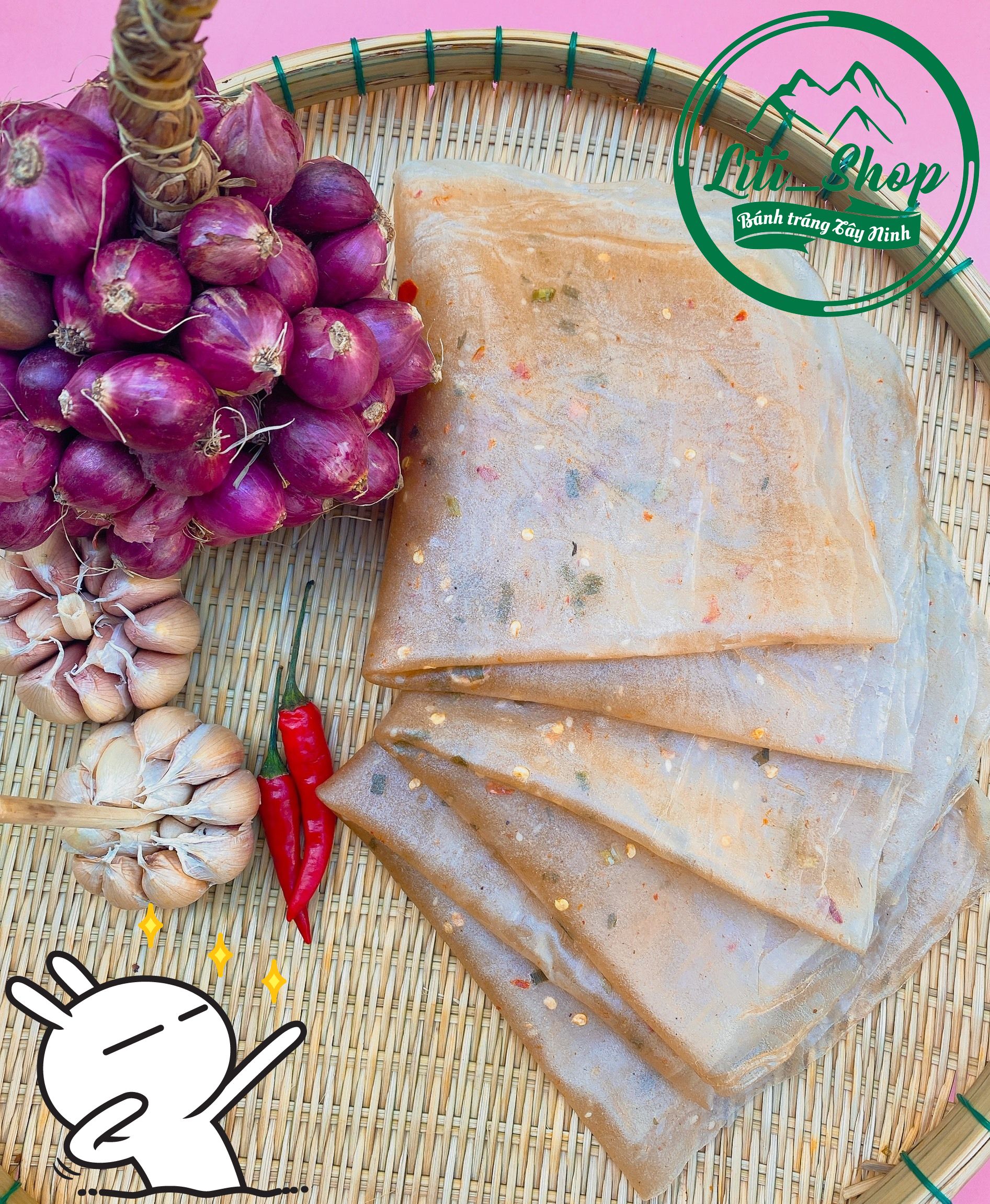 Bánh tráng Dẻo Me tây ninh 500Gr
