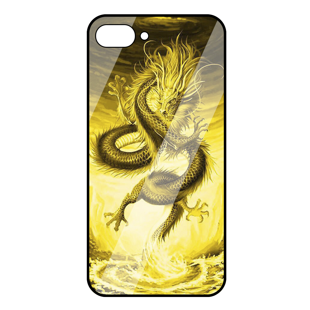 [HCM]Ốp lưng OPPO A3S Hình rồng vàng kính cường lực 9H chống trầy