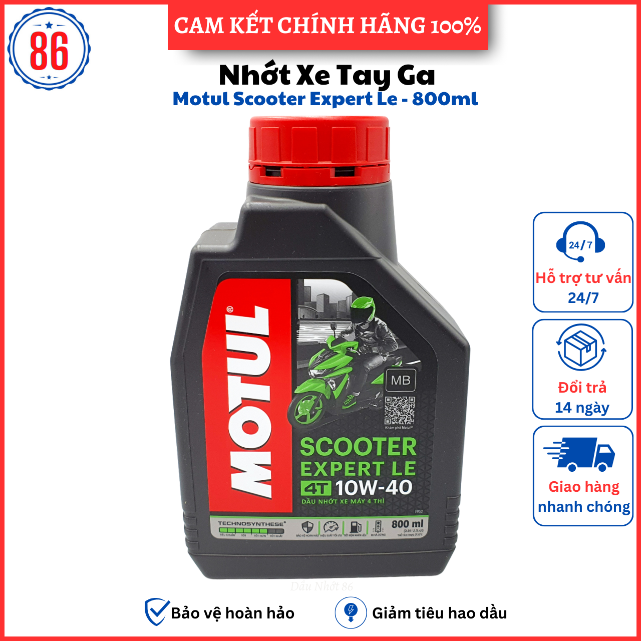 Nhớt xe số cao cấp Motul Gold 800ML