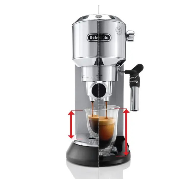 Máy Pha Cà Phê DeLonghi EC685 Dedica Style (M/ R) - Thiết Kế Gọn, Áp Suất 15 Bar - Chính Hãng