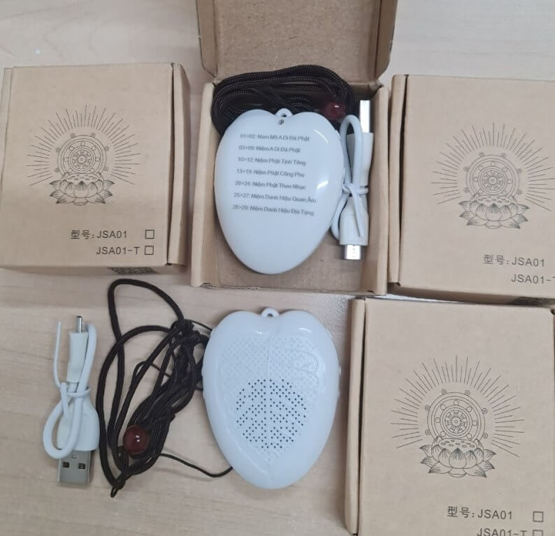 Máy Niệm Phật Lá Bồ Đề Mini 29 bài