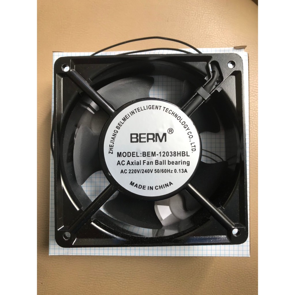 Berm _ quạt thông gió berm 120x120x38 hbl 220v