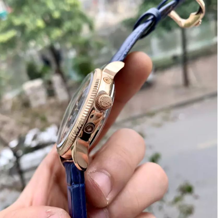 [ PHỐ ĐỒNG HỒ GIÁ SỈ ] Đồng Hồ Nam R Sun&Moon White Automatic size 40mm + Thẻ Bảo Hành