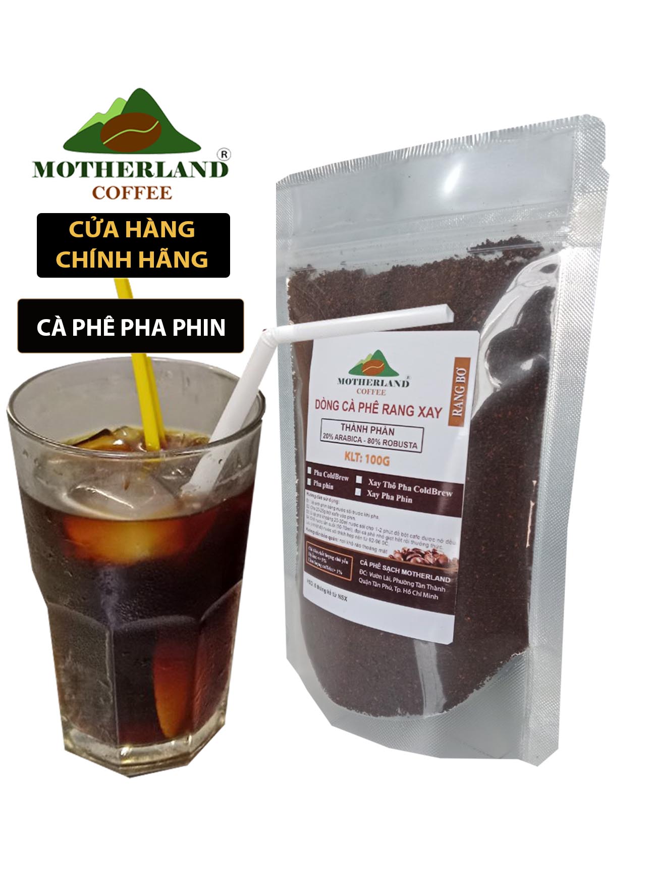 Cà phê rang bơ pha phin gói 100g
