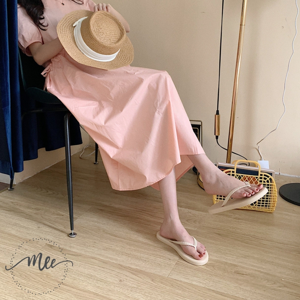 Dép Xỏ Ngón Mee Flip-Flops M5812 Basic 2021,Kiểu Dáng Hàn Quốc Slip-on Đế Dép Lớp Đệm Tăng Cường Sự Êm Ái