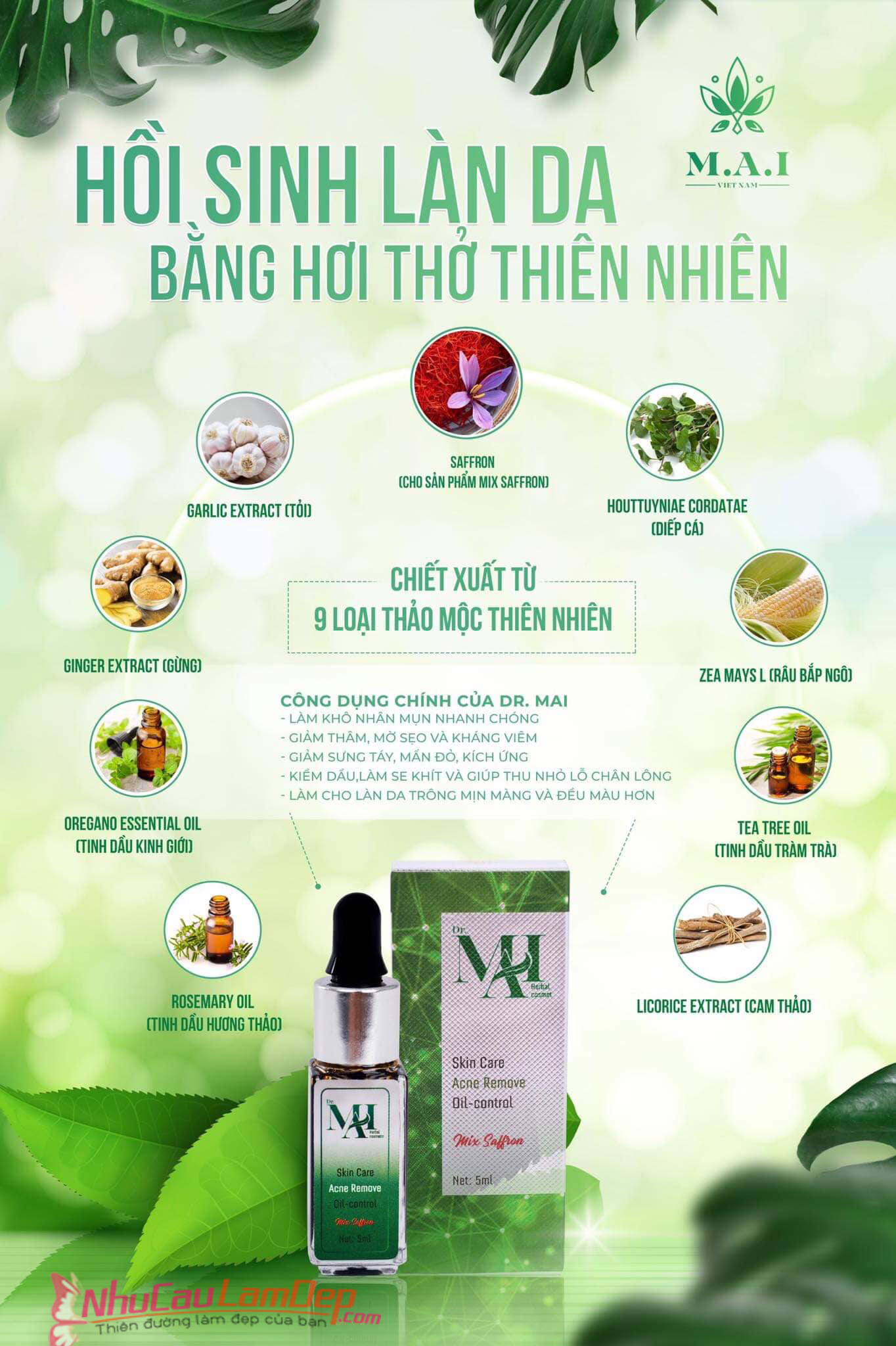 Serum Dr Mai Mix, Tri MỤn Và Thâm Hiệu Quả