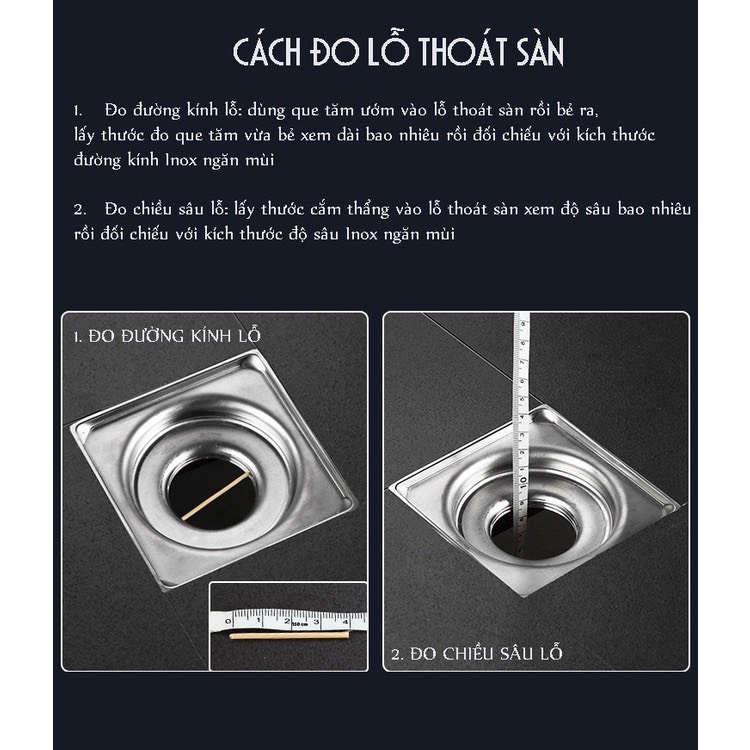 [Ngăn mùi] Lõi ngăn mùi hố ga thoát sàn