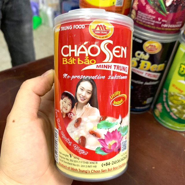 Cháo Sen Bát Bảo Minh Trung 365g (Đủ Vị)