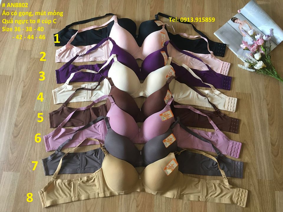 Áo ngực bigsize hàng chuẩn Thái Lan 8802.