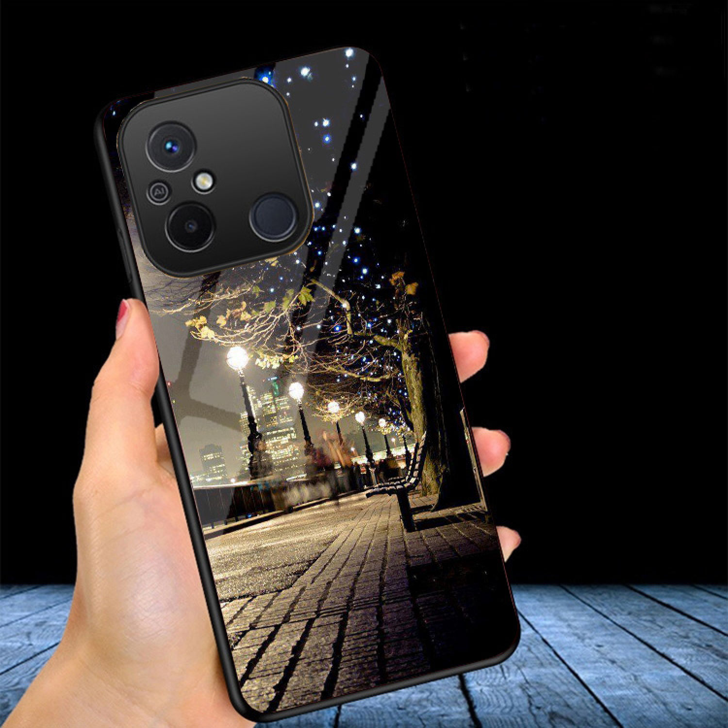 Ốp Lưng XIAOMI REDMI 12C mặt kính gương bóng