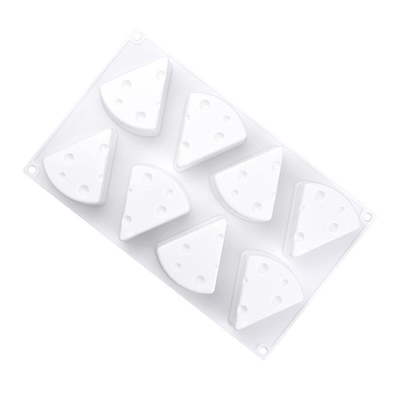 Khuôn silicon hình phô mai 3D làm thạch rau câu/pudding/mouse cho bé
